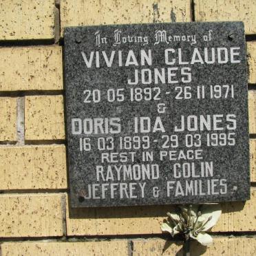JONES Vivia Claude 1892-1971 &amp; Doris Ida 1899-1995