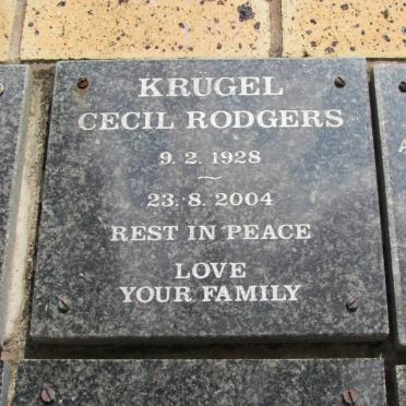 KRUGEL Cecil Rodgers 1928-2004