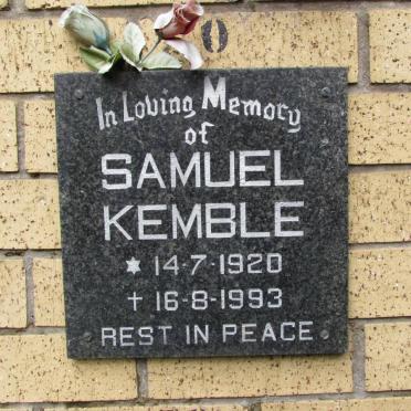 KEMBLE Samuel 1920-1993
