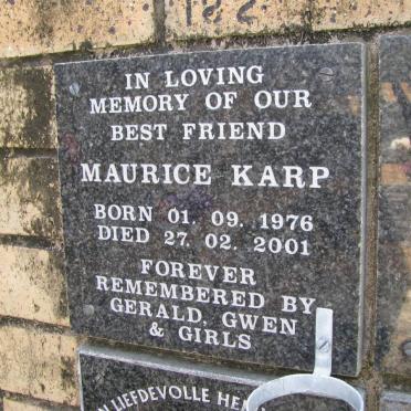 KARP Maurice 1976-2001