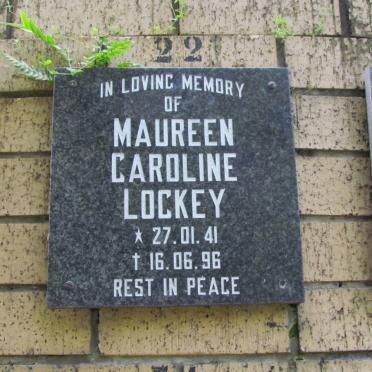 LOCKEY Maureen Caroline 1941-1996
