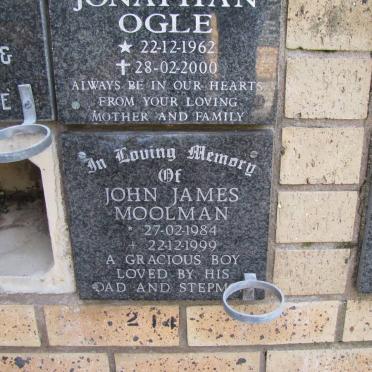 MOOLMAN John James 1984-1999