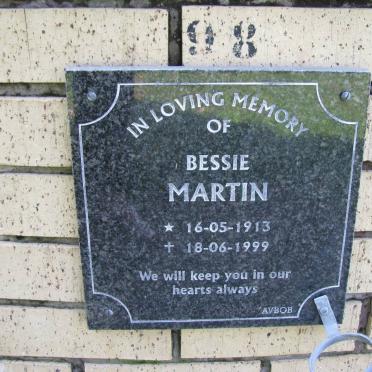MARTIN Bessie 1913-1999
