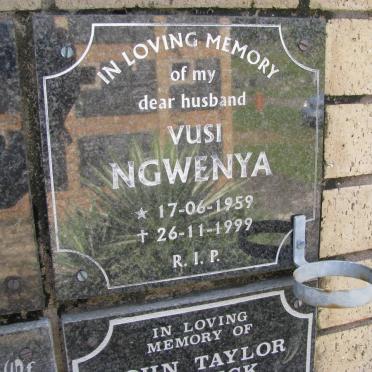 NGWENYA Vusi 1959-1999