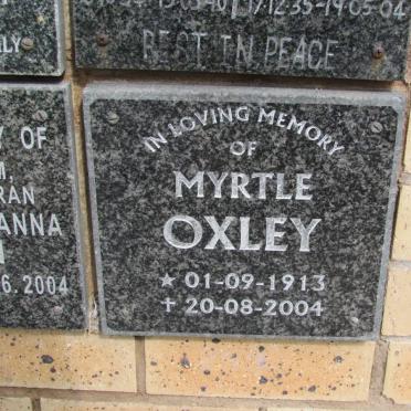 OXLEY Myrtle 1913-2004