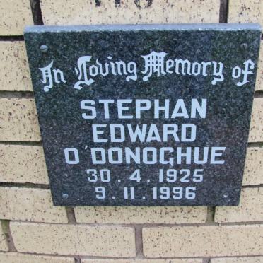 O'DONOGHUE Stephan Edward 1925-1996