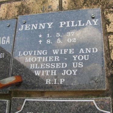 PILLAY Jenny 1937-2002