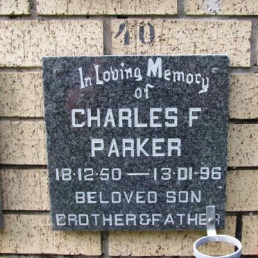 PARKER Charles F. 1950-1996