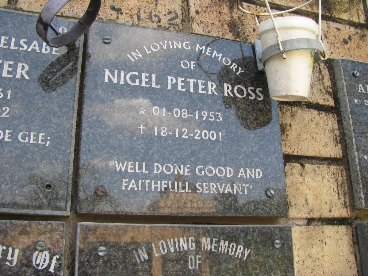 ROSS Nigel Peter 1953-2001