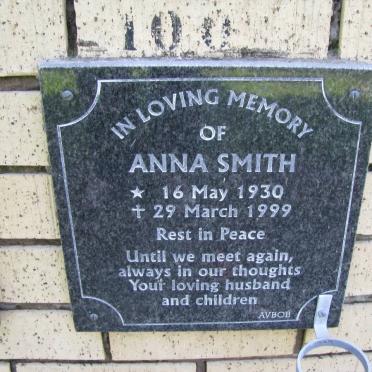 SMITH Anna 1930-1999