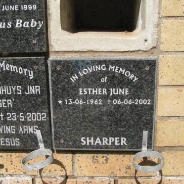 SHARPER Esther June 1962-2002
