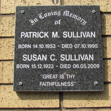 SULLIVAN Susan C. 1923-2009 :: SULLIVAN Patrick M. 1953-1995