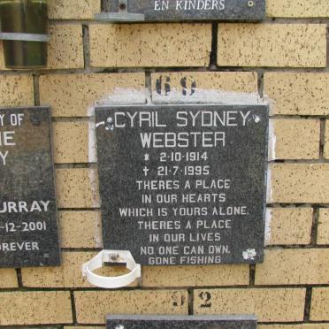 WEBSTER Cyril Sydney 1914-1995