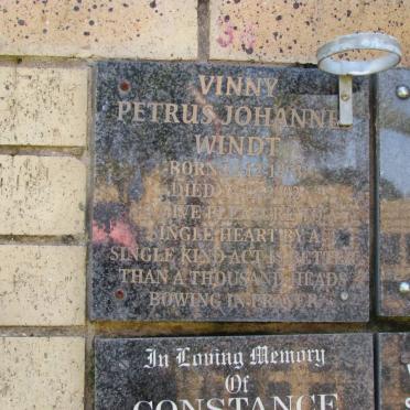 WINDT Petrus Johannes 1973-2002