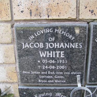 WHITE Jacob Johannes 1951-2001