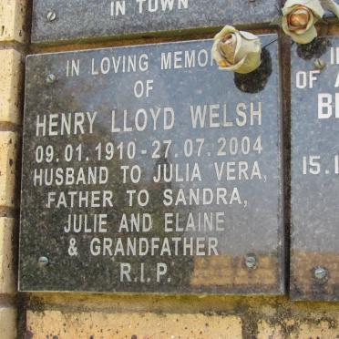 WELSH Henry Lloyd 1910-2004