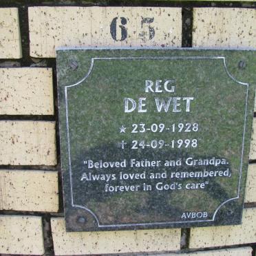 WET Reg, de 1928-1998