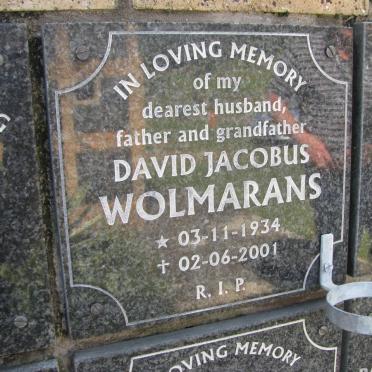 WOLMARANS David Jacobus 1934-2001