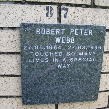 WEBB Robert Peter 1964-1996