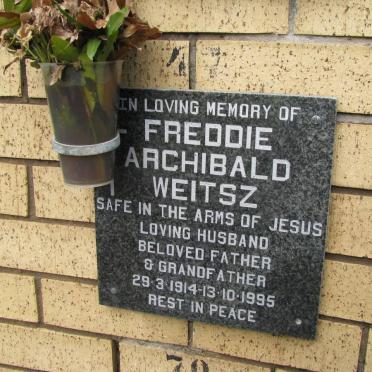 WEITSZ Freddie Archibald 1914-1995