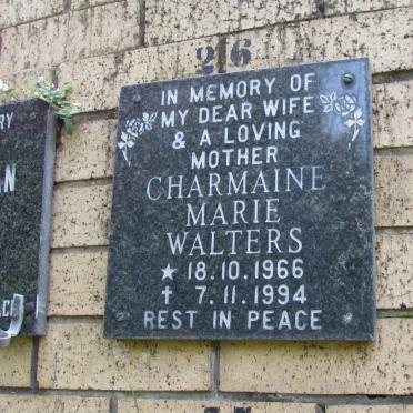 WALTERS Charmaine Marie 1966-1994