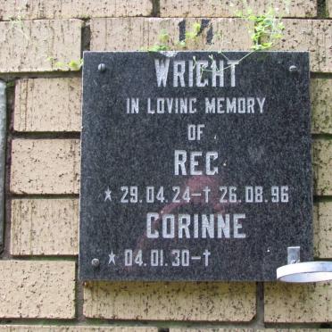 WRIGHT Reg 1924-1996 &amp; Corinne1930-