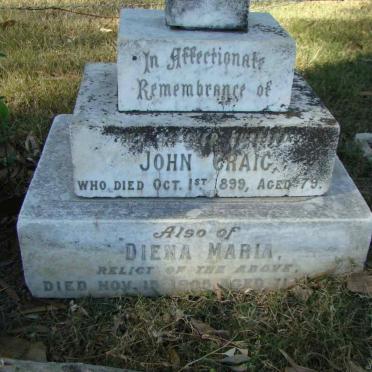 CRAIG John -1899 &amp; Diena Maria -1905