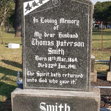 SMITH Thomas Paterson 1864-1941