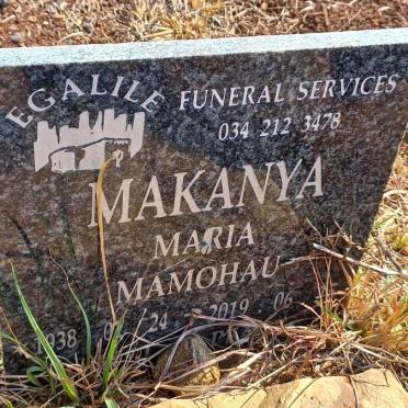 MAKANYA Maria Mamohau 1938-2019