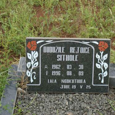 SITHOLE Duduzile Rejoice 1962-1996
