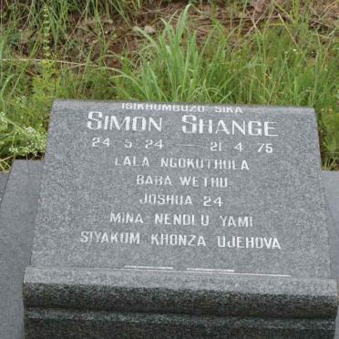 SHANGE Simon 1924-1975