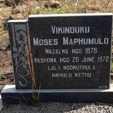 VIKINDUKU Moses Mphumulo 1876-1972