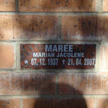 MAREE Marian Jacolene 1937-2007