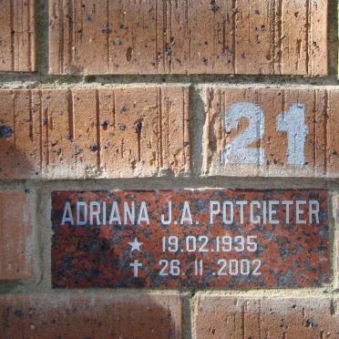 POTGIETER Adriana J.A. 1935-2002