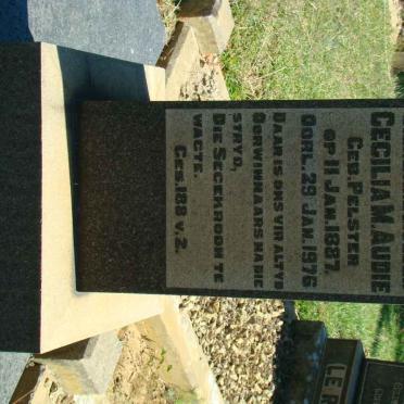 AUDIE Cecilia M. nee PELSTER 1887-1976