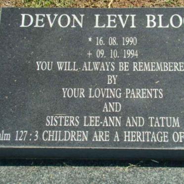 BLOCK Devon Levi 1990-1994