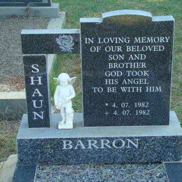 BARRON Shaun 1982-1982