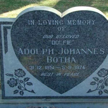 BOTHA Adolph Johannes 1951-1974