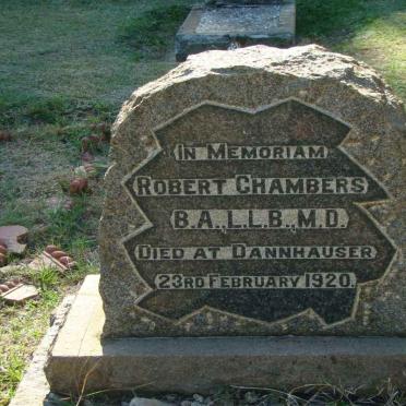 CHAMBERS Robert -1920