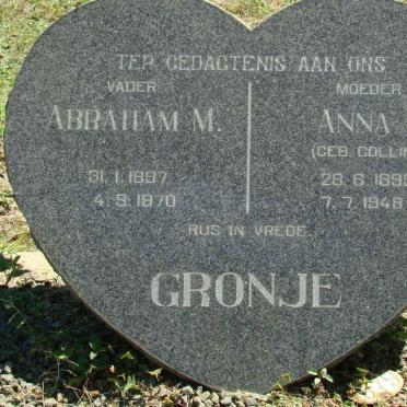 CRONJE Abraham M. 1897-1970 &amp; Anna E. COLLING 1899-1948