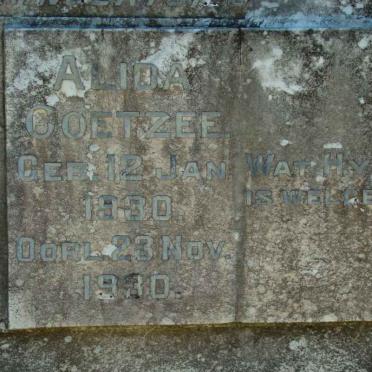 COETZEE Alida 1930-1930