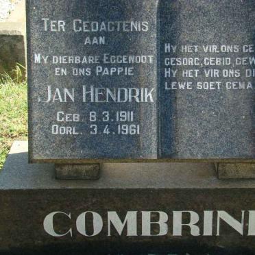 COMBRINK Jan Hendrik 1911-1961