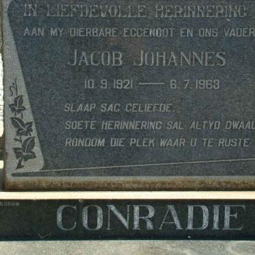 CONRADIE Jacob Johannes 1921-1963