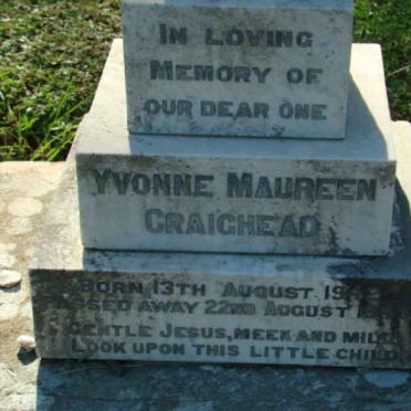 CRAIGHEAD Yvonne Maureen 1942-