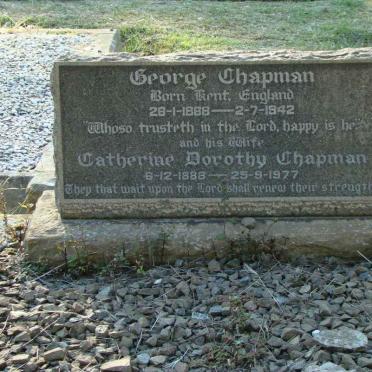CHAPMAN George 1868-1942 &amp; Catherine Dorothy 1888-1977