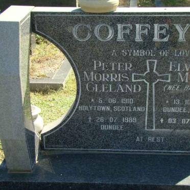 COFFEY Peter Morris Cleland 1910-1989 &amp; Elvira Mary BAXTER 1914-2005