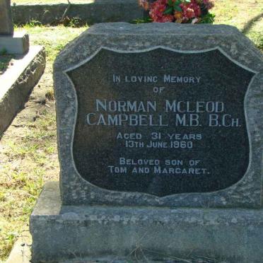 CAMPBELL Norman Mcleod -1960