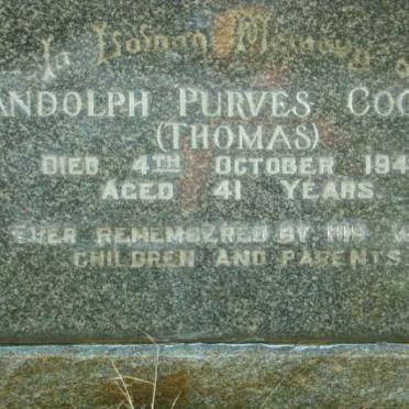 COCHRAN Randolph Purves -1946