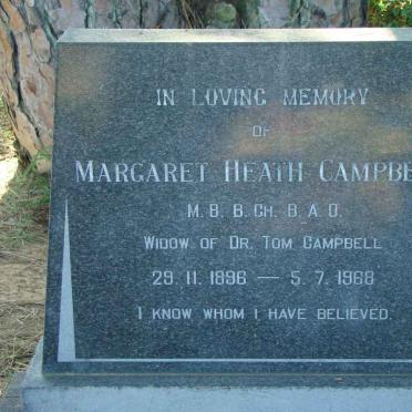 CAMPBELL Margaret Heath 1896-1968
