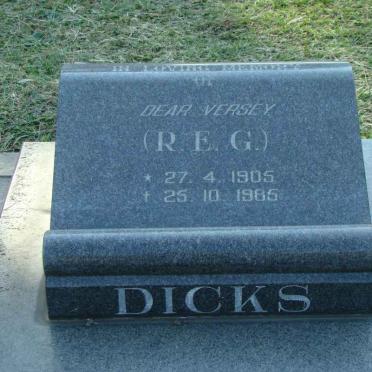 DICKS R.E.G. 1905-1985
